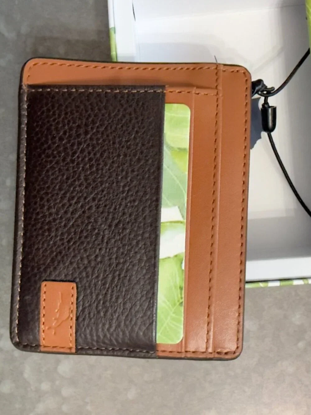 Tommy Bahama Brown/Tan Leather Wallet